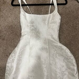 Babyboo Elegant White Floral Dress